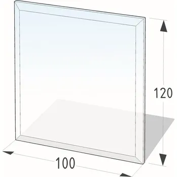 LIENBACHER sklo pod kamna 1000x1200mm, obdélník