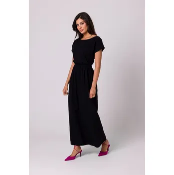 Dámské šaty Letní maxišaty Be B264 černé EU velikost: XXL