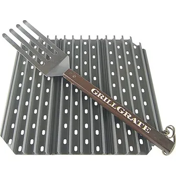 Příslušenství pro gril Grill Grate Grilovací rošt pro Kamado 46 cm cm s grilovací obracečkou