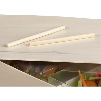 Jednorázové nádobí Bambusové špendlíky do obědového boxu Bouricche Solia 100ks