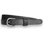 Eggo Merriam úzký kožený pásek Šedá