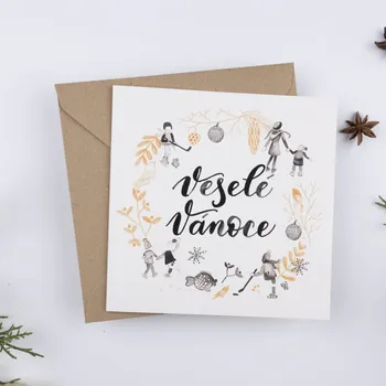 Be Nice EKO vánoční přání Veselé Vánoce