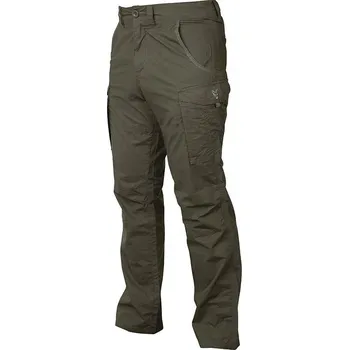 Rybářské oblečení Fox Kalhoty Collection Green & Silver Combat Trousers Velikost XXXL