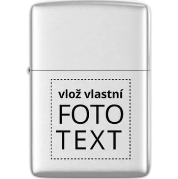 Zapalovač benzínový kovový s gravírováním s vlastním potiskem
