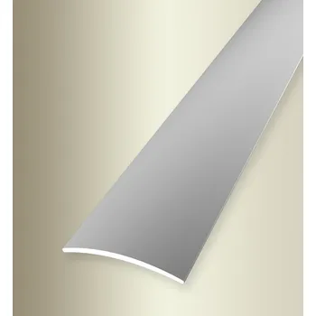 přechodová lišta Küberit 458U - Přechodový profil 20 mm, oblý (nevrtaný) Barva dekoru: stříbro F4, Délka lišty: 100 cm