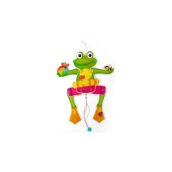 Dřevěná hračka Dřevěný pohyblivý panák ŽABÁK - HESS