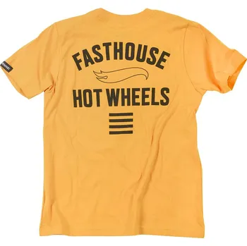 cyklistický dres Fasthouse Youth Major Hot Wheels Tee Vintage Gold Velikost: YS