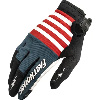 Moto rukavice Fasthouse Youth Speed Style Omega Glove Red Slate Velikost: YS