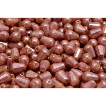 Dětské navlékací korálky Broušené kapky č.18 (8x6mm)