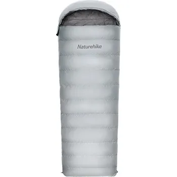 Spacák Naturehike kombinovaný péřový spací pytel RM40 vel. L 940g - šedý