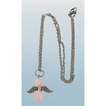 Přívěsek Přívěsek anděl z růženínu s řetízek z oceli