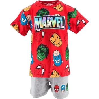 Červeno-šedá souprava s potiskem Marvel Avengers Velikost: 116
