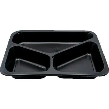 Jídelní hůlka Plastová zatavovací miska 3D černá 227/178/40 Bittner Lite 50ks