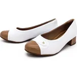 PICCADILLY Dámské lodičky 141097 Picadilly bílé Barva: bílobéžová, Velikost: 38