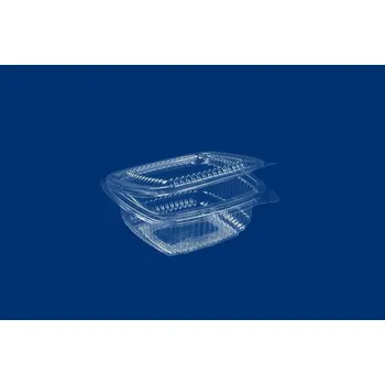 Jednorázové nádobí Guillin Miska s integrovaným víčkem PET 250ml 120/120/46mm 100ks