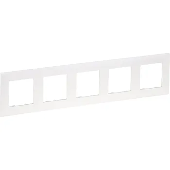 Elektrická zásuvka Legrand NILOÉ STEP rámeček pro elektroinstalační přístroje, pětinásobný PERLEŤ /863695/