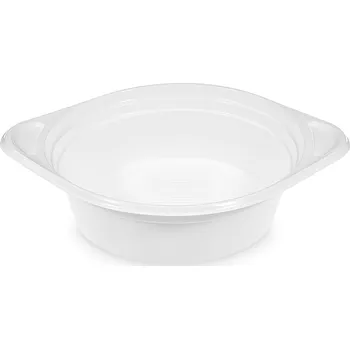 Jednorázové nádobí Miska PP s oušky bílá 500ml 10ks