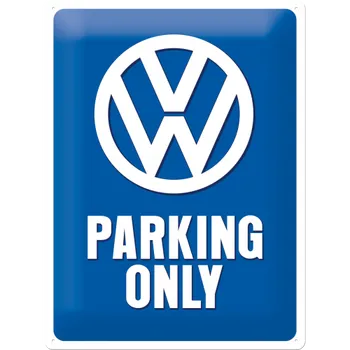 Plechová cedule Plechová cedule – Volkswagen Parking Only