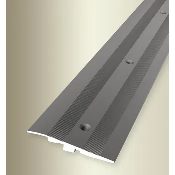 Podlahová lišta Küberit 268 S - Přechodový profil 80 mm, zátěž do 2 tun, nájezdový, šroubovací Barva dekoru: imit. nerezi F2, Délka lišty: 270 cm