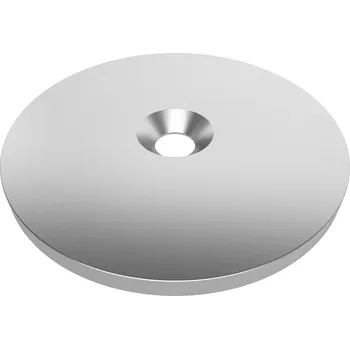 Dekorativní magnet Neodymový magnet s 10mm otvorem, ⌀80x5mm, N35