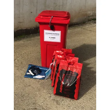 Havarijní souprava Havarijní mobilní souprava - červená 240 l se zámkem