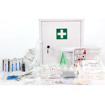 Lékárnička Lékárnička závěsná plechová s výbavou pro pracoviště s otevřeným ohněm