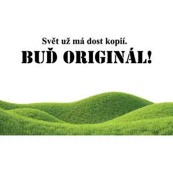 Samolepící dekorace Samolepky na zeď - Nápis - Buď originál - S (60 x 12 cm)