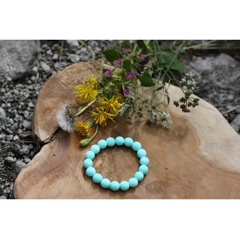 Náramek NEONIES PASTELOVÝ NÁRAMEK - TYRKYS MINT, 17 cm