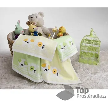 Ručník TP Dětský froté ručníček PEJSEK 30x50 Zelený
