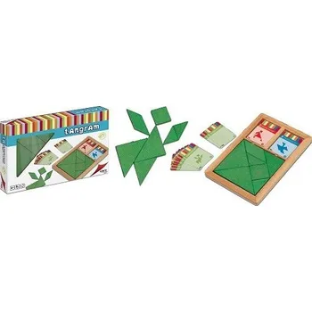 Puzzle Hlavolam TANGRAM dřevěný - CAYRO