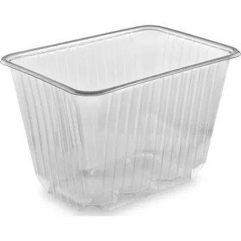 Obal na kolo Vanička PP hranatá průhledná 186x133mm 2000ml 50ks