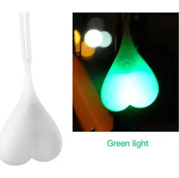 Cyklosvítilna Zadní světlo na kolo | Svítící koule, bezpečnostní blikačka - 03 Zelená