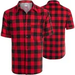 Procera červeno černá košile s krátkým rukávem