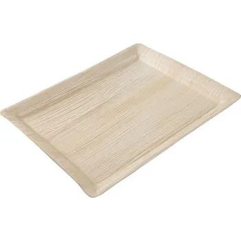 Jednorázové nádobí Talíř z palmových listů hranatý BioNatic 325/270mm 25ks