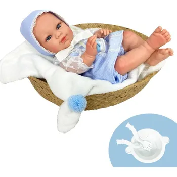 Panenka Nines Artesanals Reborn Baby 31432 37 cm plaváček kluk