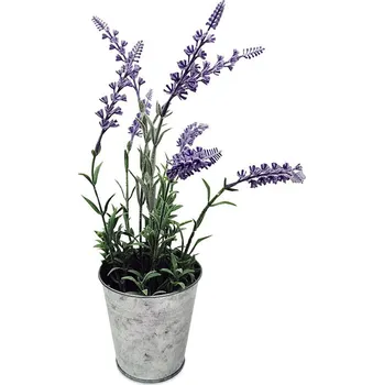 umělá květina Autronic Umělá levandule v kovovém květináči 34 cm