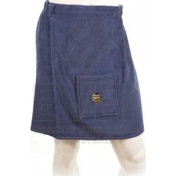 EVEI - Kilt do sauny pánský, 100% bavlna, 55x140cm, modrý