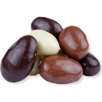 Mandle MIX polev (hořká, mléčná, bílá čoko)