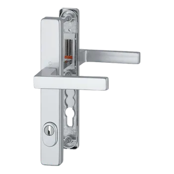 Dveřní kování HOPPE Bezpečnostní kování Austin se zakrytím vložky 36mm Provedení: klika - klika, Povrch: F1 - stříbrný elox