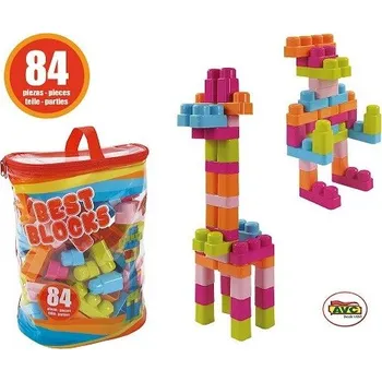 ostatní stavebnice Stavebnice BEST BLOCKS, 84 dílů, pastelové barvy - AVC