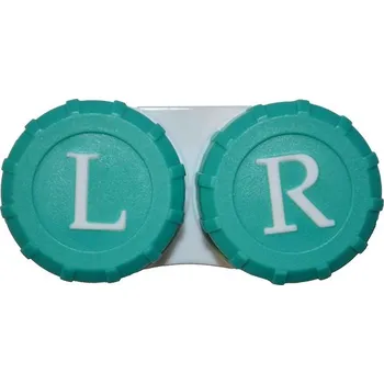 Pouzdro na kontaktní čočky Kaida klasické pouzdro barevné - tmavě zelené