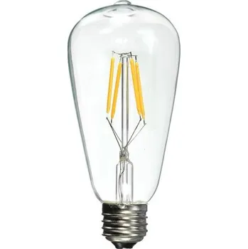 Žárovka LED žárovka AMPST64 Filament, E27 4W, teplá bílá