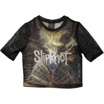 Merch Slipknot: Slipknot Ladies Crop Top: Tesf Profile (back Print & Mesh) (xx-small) XXS