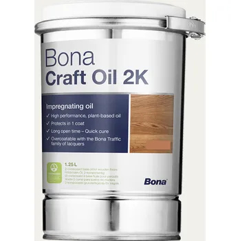 Olej na dřevo BONA Craft Oil 2-k, Umbra, 1,25l (Olej na podlahy)