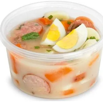 Jednorázové nádobí Guillin Polévková miska PP 500ml Ø125mm 50ks