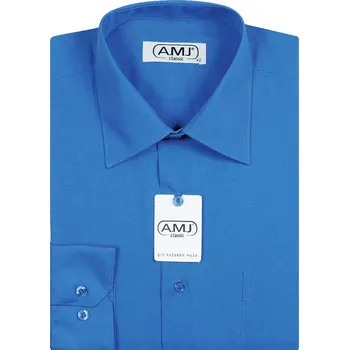 Pánská košile Pánská košile AMJ Comfort fit - modrá JD89 velikost: 41, délka rukávu: prodloužený rukáv