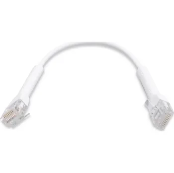 Síťový kabel UBNT U-Cable-Patch-RJ45, UniFi Ethernet Patch kabel, 0,1m, Cat6, bílý