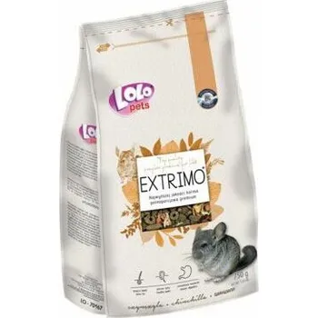 Krmivo pro hlodavce LOLO EXTRIMO kompletní krmivo pro činčily v sáčku se zipem 750 g