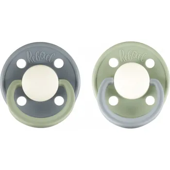 dudlíky Dudlíky Rebael z přírodního kaučuku 2 ks - Stormy Pearly Dolphin/Cloudy Pearly Pony 0-6 měsíců (velikost 1)