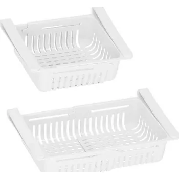 Příslušenství pro lednici Springos HA3104 nastavitelná přihrádka do lednice bílá